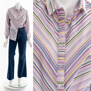 Candy Pastel Stripe Blouse