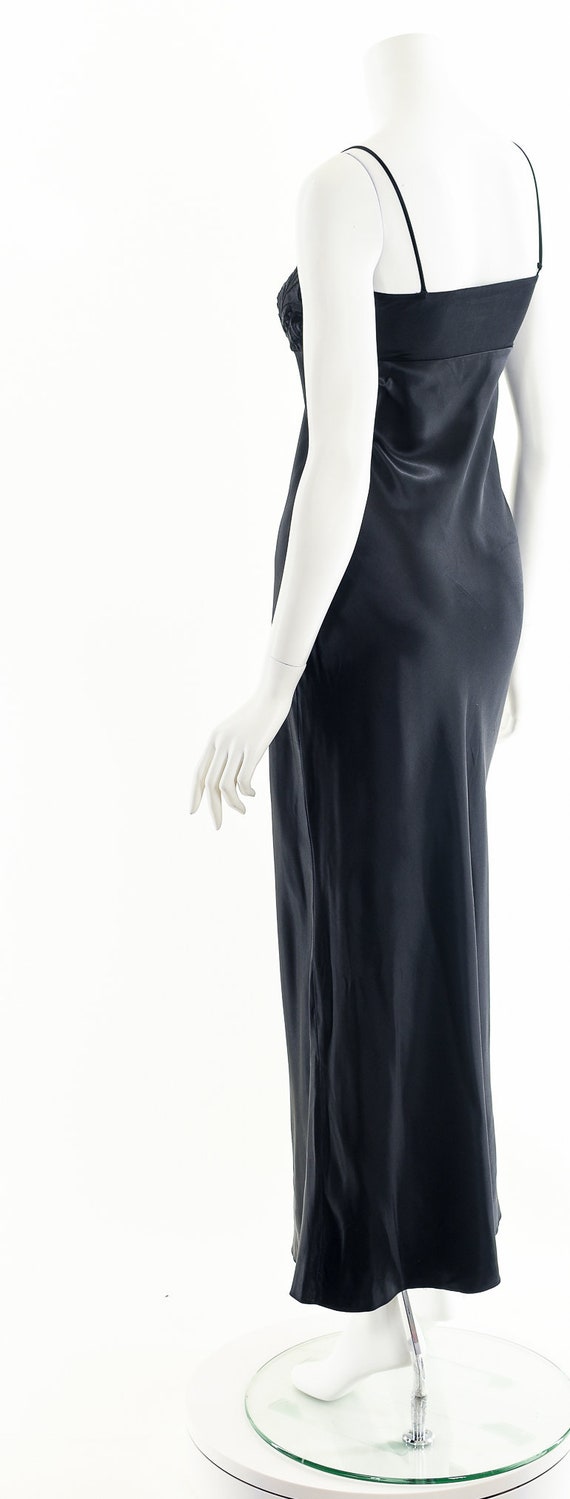 Black Empire Waist Slip Dress - image 8