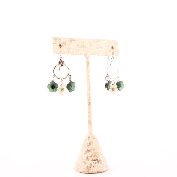 Flower Power Dreamcatcher Chandelier Earrings - image 8