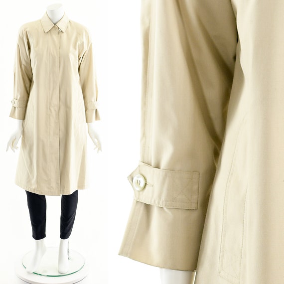 vintage london fog trenchcoat, classic trench coa… - image 3