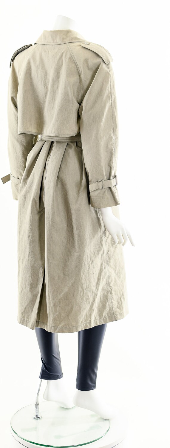 90s Khaki Trench Coat Duster - image 6