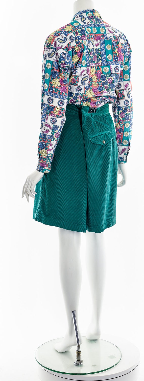 Patchwork Paisley Cotton Button Down - image 8