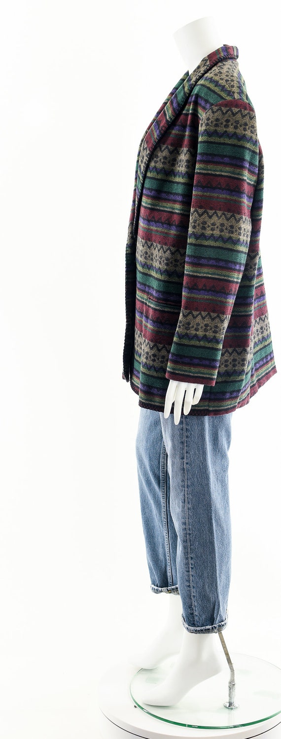 aztec wool blazer,southwest tribal blazer,Vintage sou… Gem