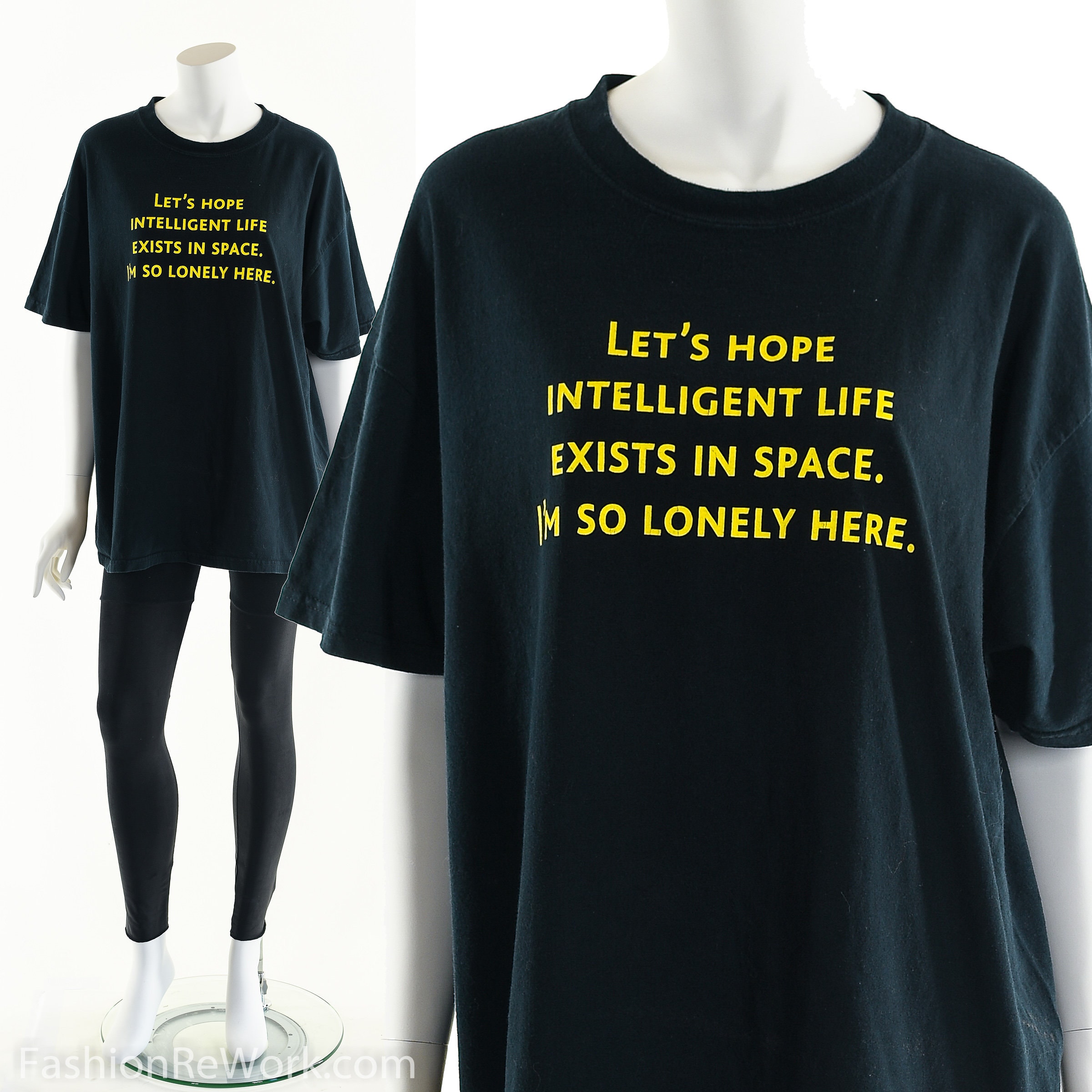 T-shirt Space Tee Alien T-shirt Grunge 