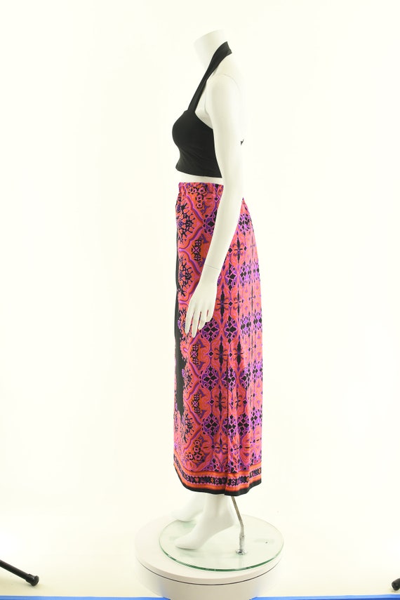 Mr Dino Skirt,Psychedelic Maxi Skirt,Vintage Neon… - image 9