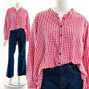 Gingham Plaid Blouse