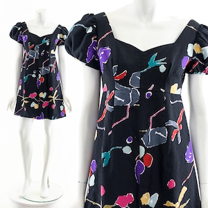 Floral Sweet Mini Dress Babydoll 60s