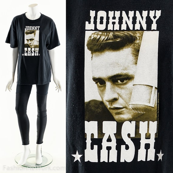 JOHNNY CASH T-Shirt,Vintage Johnny Cash,Ring of Fi