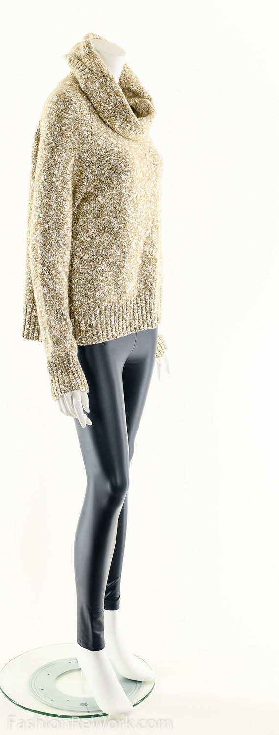 Cozy Soft Turtleneck,Heather Brown Sweater,Vintag… - image 3