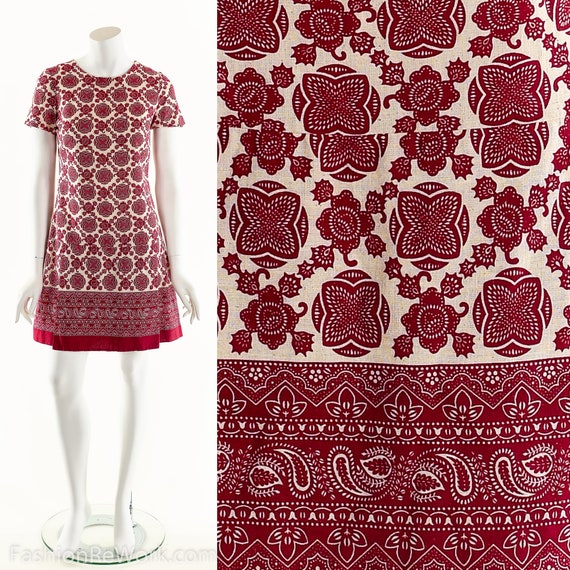 Block Print Romper,Hippie Skort Jumpsuit,Mandala B