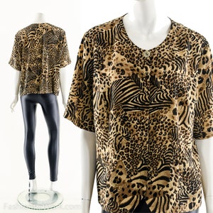 Animal Print Leopard Print Blouse