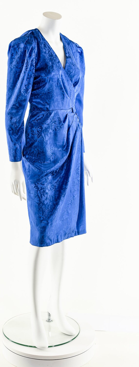 sapphire blue wrap dress Joseph Ribkoff Royal Sapphire Wrap Dress Style 243726 – DECABANA main image 1