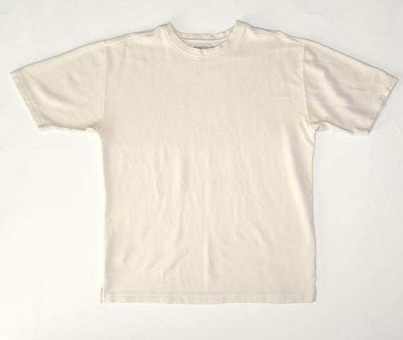 Creamy Ribbed Silky Tee - image 1