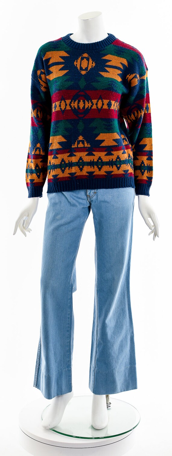 Southwest Pendleton Style Sweater - image 4