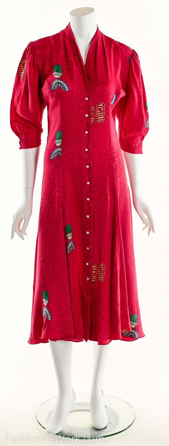 Nicole Miller Dress, Vintage Silk Dress, Vintage … - image 6