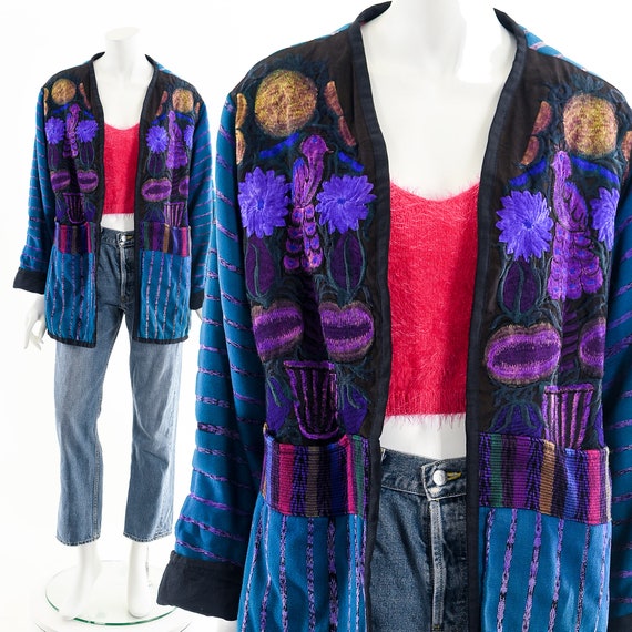 Whimsigothic Embroidered Open Jacket - image 1