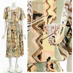 Abstract Neutrals Co-Ord Dress Set