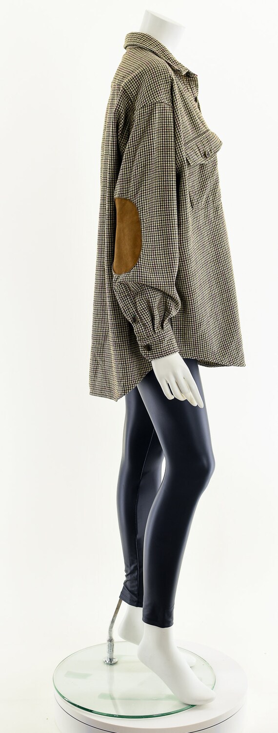 Tommy Hilfiger wool houndstooth button up - image 5