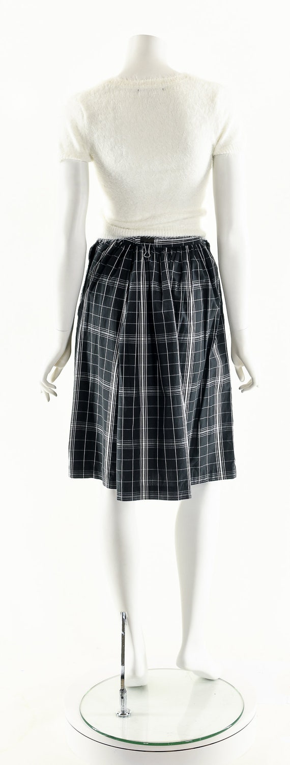 Plaid Schoolgirl Skirt,Vintage Pleated Skirt,High… - image 7