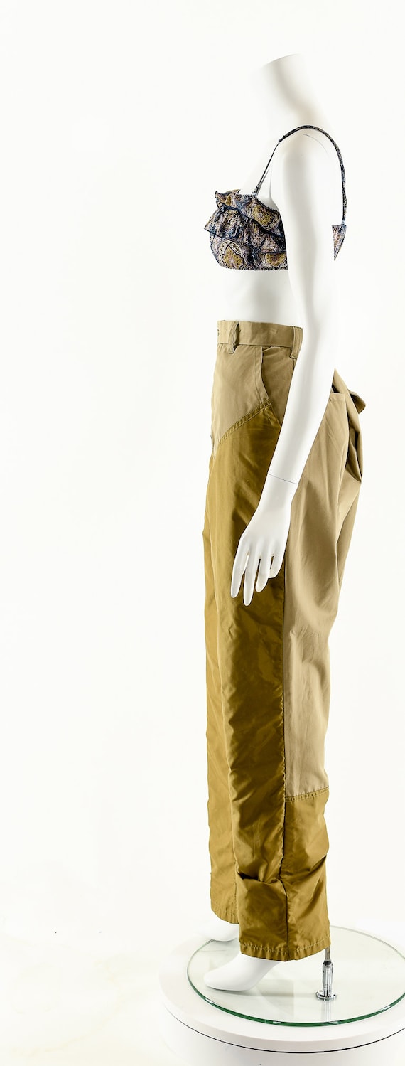 Minimalist Colorblock Patchwork Pants - image 9