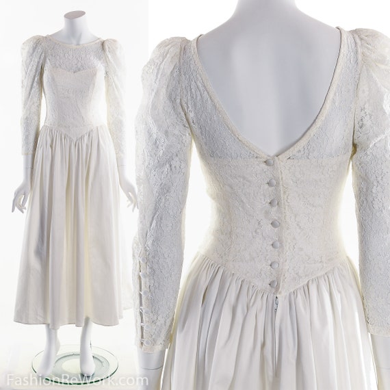 LAURA ASHLEY Wedding Dress, Vintage Laura Ashley … - image 7