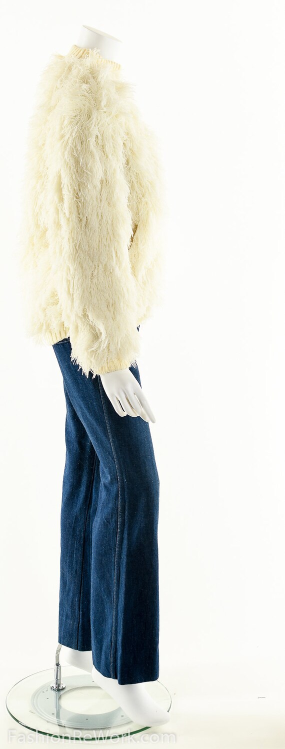 Arissa Shag Coat, Vintage Arissa White Shag Jacke… - image 4