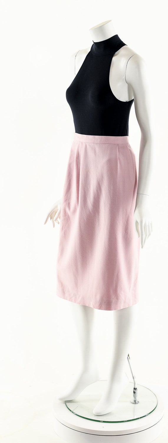 Baby Pink Skirt,High Waist Skirt,Vintage Pencil S… - image 10