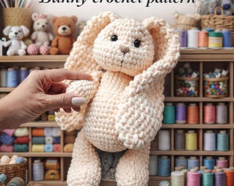 Crochet Bunny Pattern | Amigurumi Bunny Toy | PDF Crochet Pattern