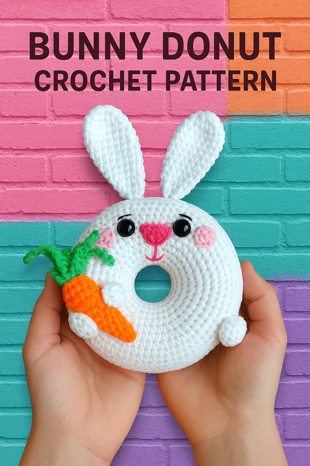 Bunny Donut Amigurumi Baby Toy Crochet Pattern