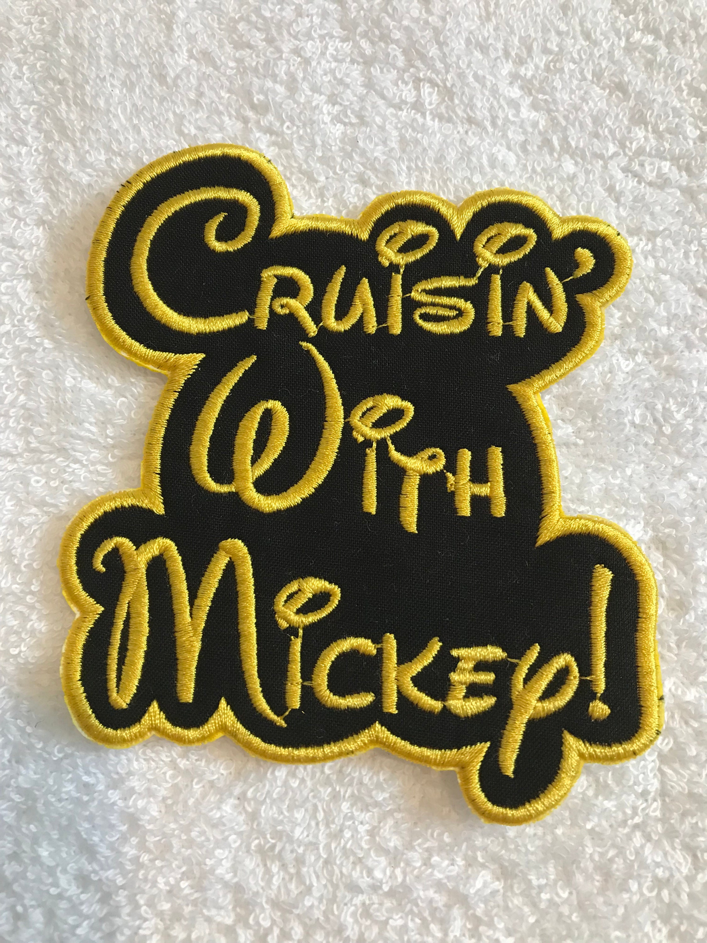 Cruisin' With Mickey OR Family Name Embroidered Patch - Iron On
