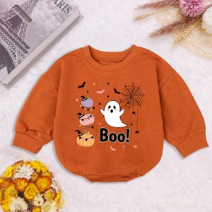 My 1st Halloween Baby Romper, Custom 1St Halloween Pumpkin, Newborn Halloween Outfit, little pumpkin Outfit, Fall Baby Outfit, Birthday Gift