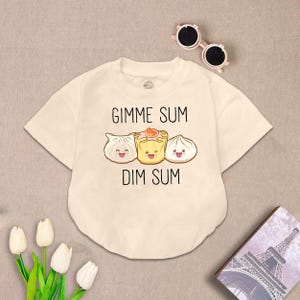 Dim Sum Baby Romper, Gimme Sum Dim Sum Baby Cute Dumpling Baby, Little Bao Cute, Baby Shower Gift, Birthday Baby Gift, Months Romper