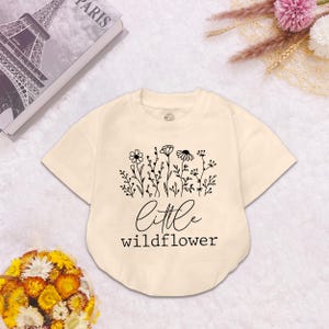 Little Wildflower Baby Romper, Baby Girl Summer Outfit, Boho Baby Girl Clothes, Flower Baby Outfit, Birthday Baby Outfit Gift, Months Romper