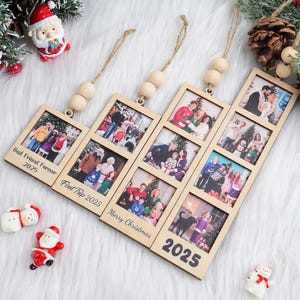 Custom Photo Ornament: Wooden Christmas Keepsake Gift