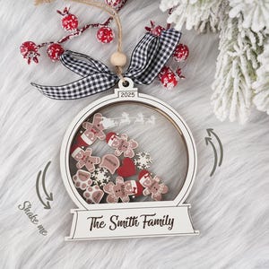 Personalized Christmas Gingerbread Ornament With Family Name,2025 Family Christmas Ornament,Custom Christmas Gift, Christmas Xmas Tree Decor