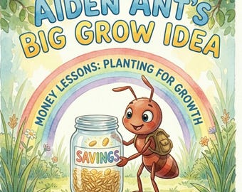 Geldboek voor kinderen | Leer kinderen over geld | Sparen en beleggen (digitale pdf)