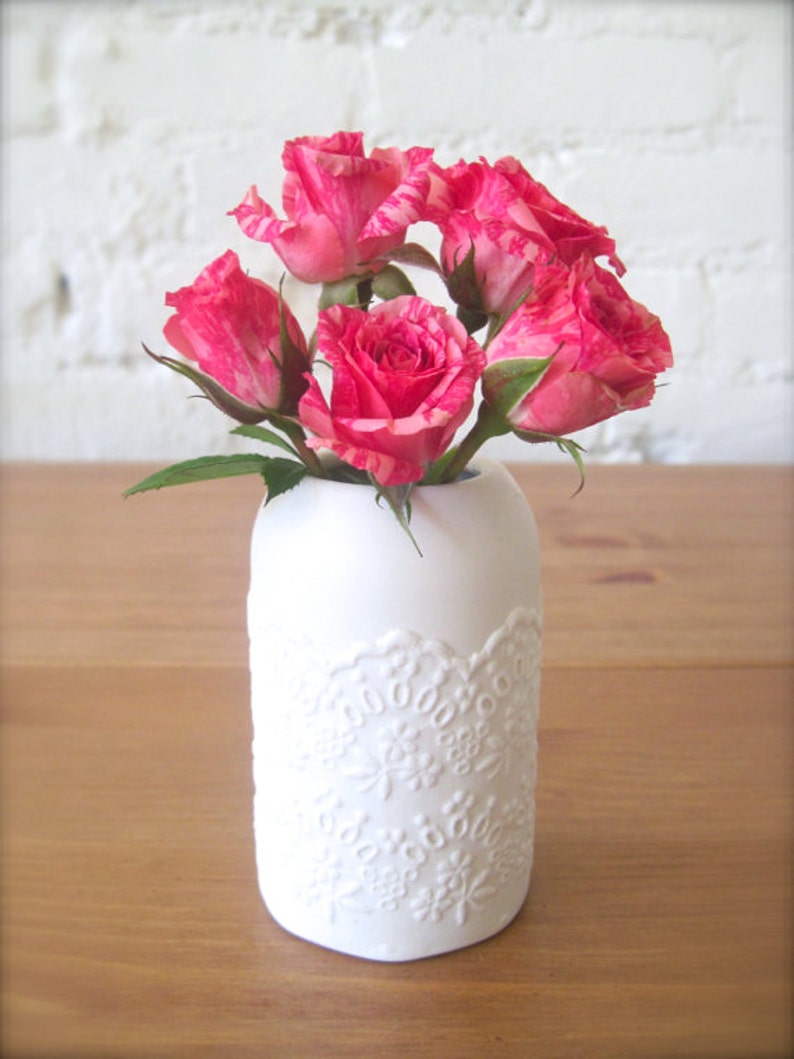 Lovely Porcelain Lace Small Flower Vase Perfect Gift for Etsy