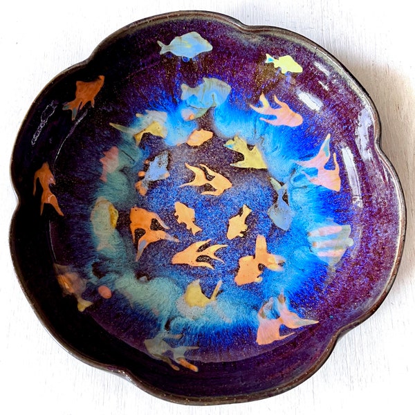 Ceramic Floating Fish Etsy