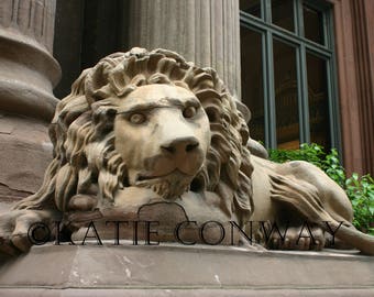 Dollar Bank Lion - Pittsburgh, PA - 8x12 Color Print