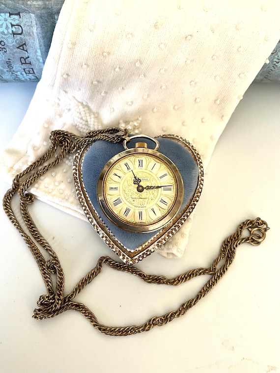 Vintage Lucerne Womens Watch 18mm Blue Dial Gold Tone Swiss Manual Wind 6.25\