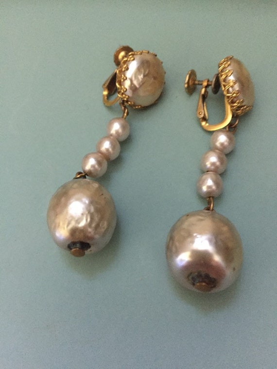 Vintage Signed Mariam Haskell Dangling Baroque Pe… - image 9