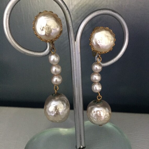 Vintage Signed Mariam Haskell Dangling Baroque Pe… - image 7
