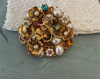 RESERVE for Keify28 Dior 1965 Germany Gold Plated Carnation
