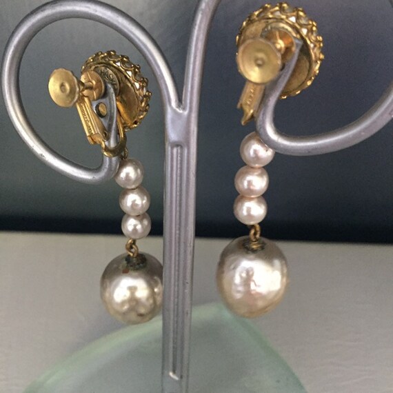Vintage Signed Mariam Haskell Dangling Baroque Pe… - image 8
