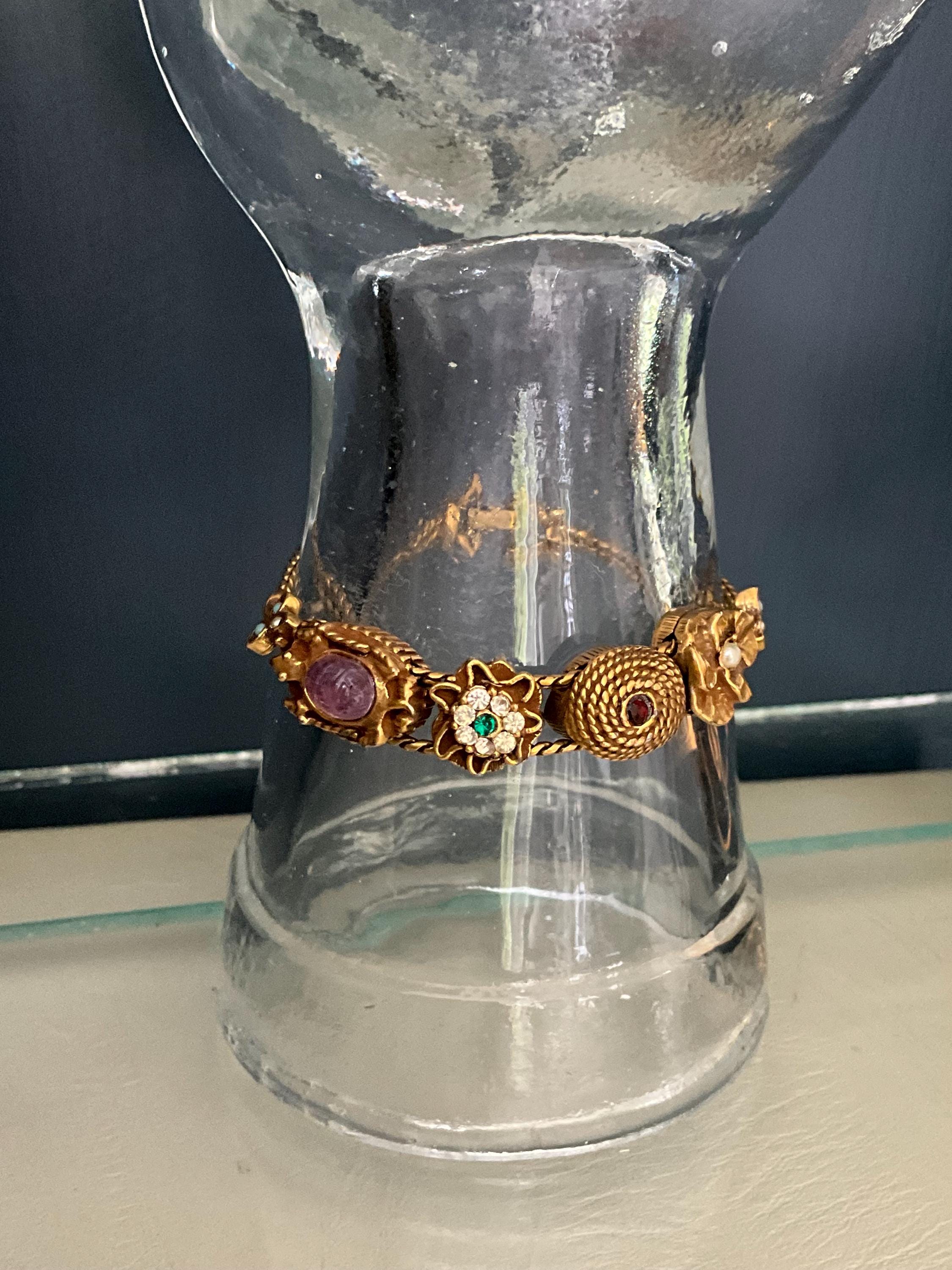 @ goldette アクセサリー ブレスレット アンティーク ヴィンテージ 金 Goldette Bracelet - Etsy