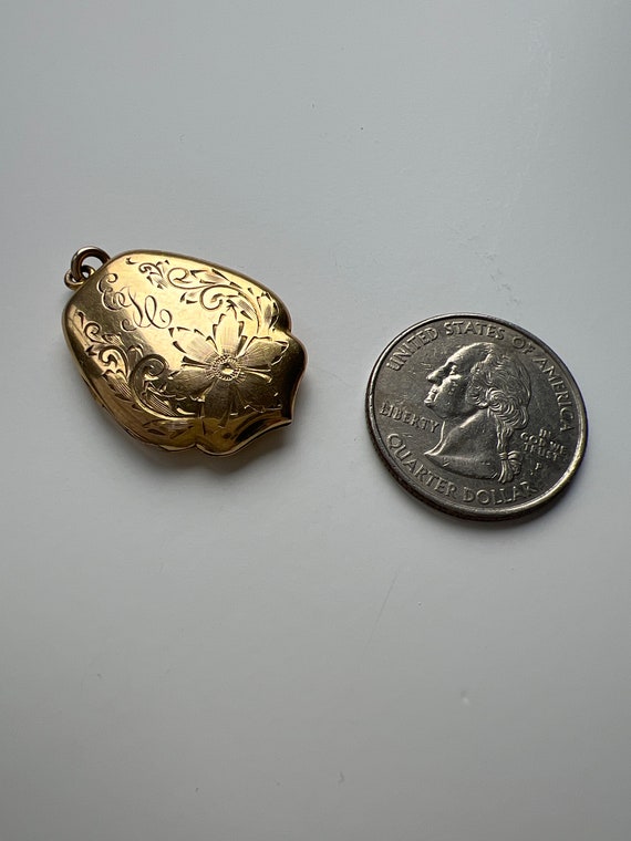 Antique Cheever Tweedy Gold Filled Engraved Shiel… - image 6