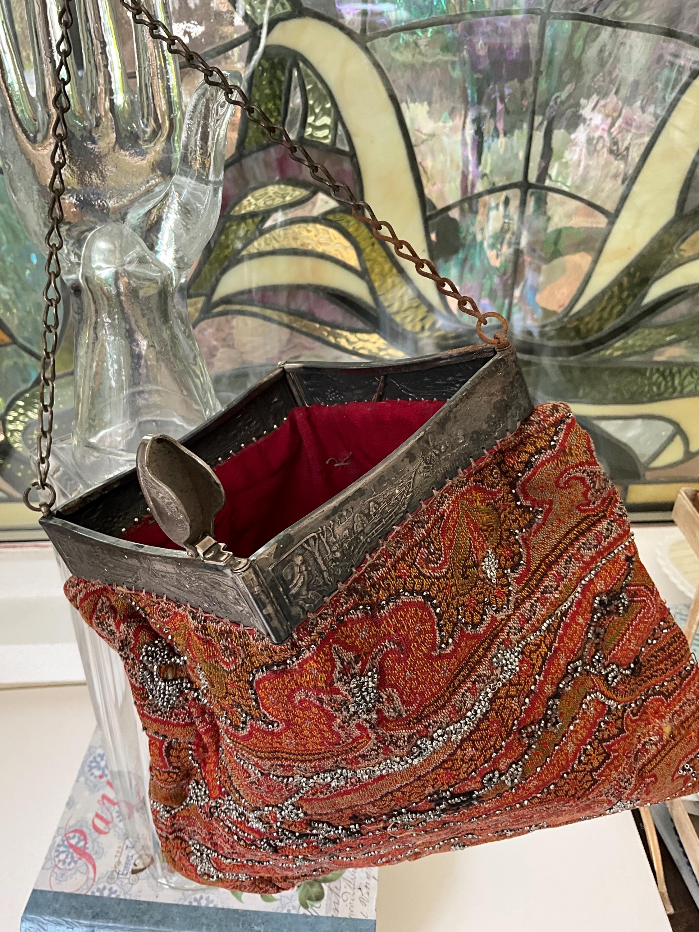 1800's Tapestry Bag - Etsy