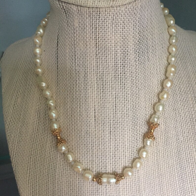 Signed Miriam Haskell Pearl Necklace Bridal Pearls Estate | Etsy