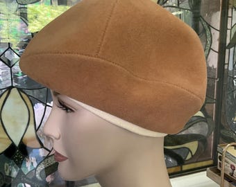 Vintage Wool Adolfo II Tan Hat with Colorful Ribbon Adolfo Hat | eBay main image 4