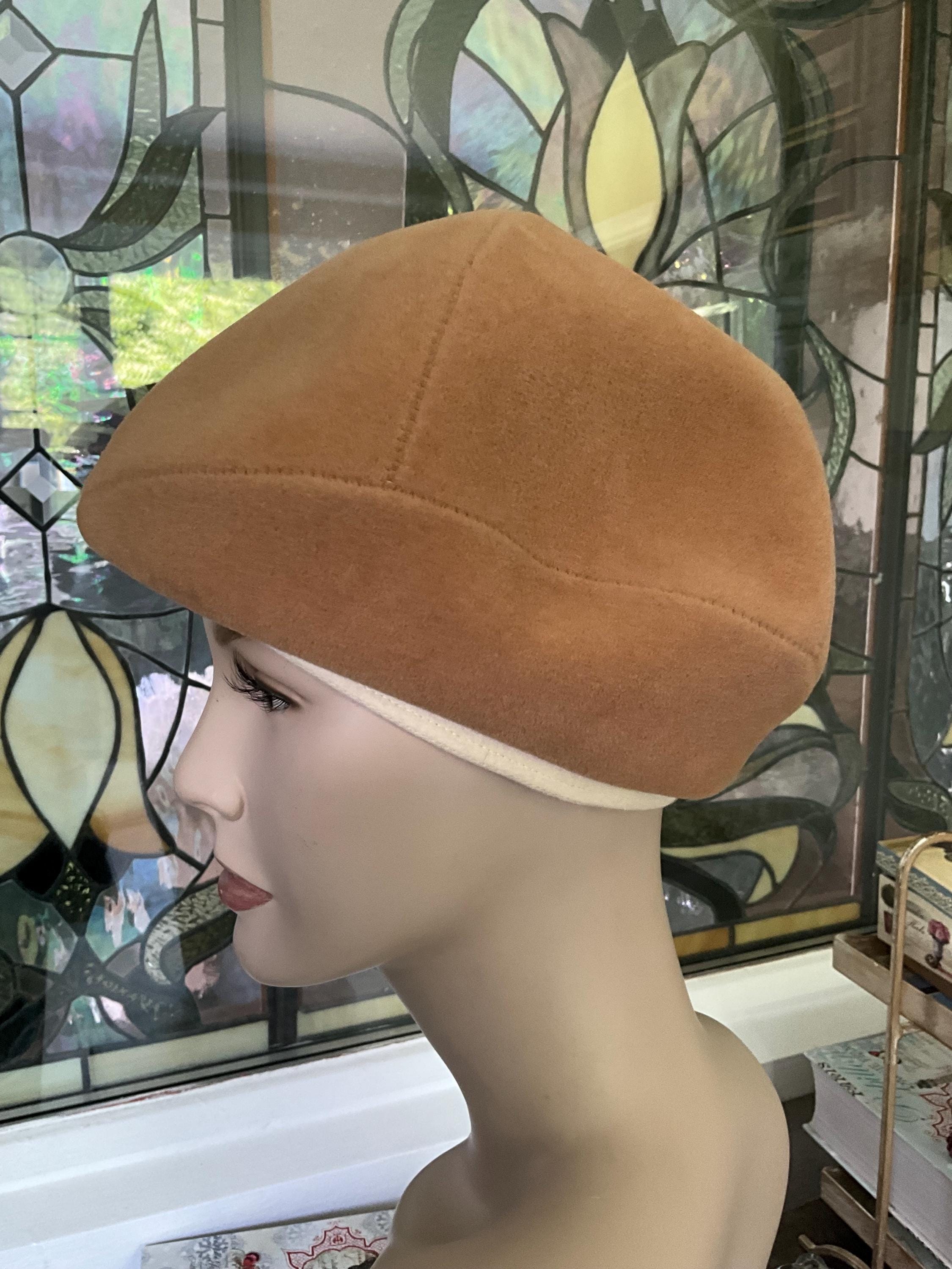 Joseph Horne Vintage Luxurious Gold Velvet Fascinator Hat Joseph Horne Hat - Etsy main image 2